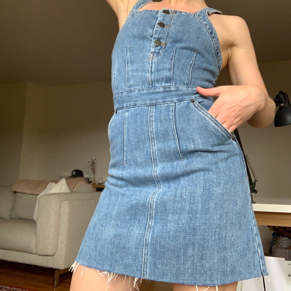 & Other Stories Denim Mini Dress